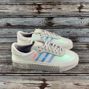 NEW Adidas Sambarose Iridescent Sneakers EE5128
